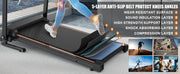 Uso Domestico Tapis Roulant Pieghevole Portatile 2.5HP Robusto con Controllo tramite App per Fitness e Camminata